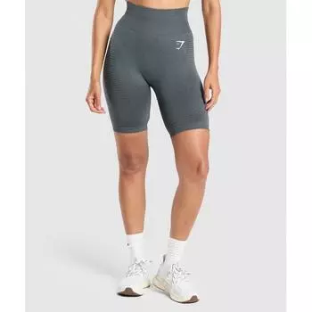 GYMSHARK Vital Seamless 7 inch Shorts Strong Grey Marl B1B1P GCSV XXS
