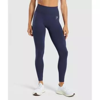 Gymshark Vital Seamless Leggings Heavy Blue Marl B1a2b Ucw7 XXS