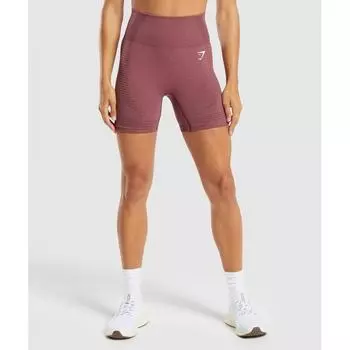 Gymshark Vital Seamless Shorts Burgundy Pink Marl B1a4j Kb80 XXS