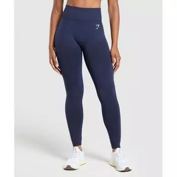 Gymshark Vital Seamless Tall Leggings Heavy Blue Marl B9a9i Ucw7 XXS