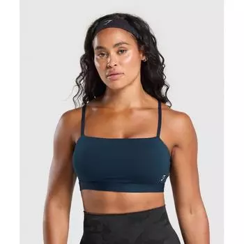 Gymshark Вырезанный бандо темно-синий B8a9d Ub9p XS