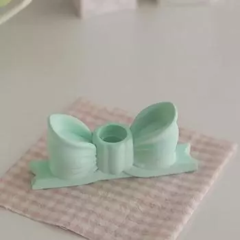 Gypsum Bow Candle Holder Long Candle Candlestick Wedding Birthday Candlestick Party Home Decoration Photo Props