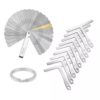 GYWHOOFT Guitar Radian Radius Gauge Guitar 9 Guitar String Instrument Measuring Tool Kit Set String Action Ruler Under String Radius Gauge Guitar
