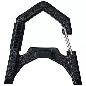 GZ Lamp Carabiner ABS GZ Light Hanging Hook для кемпинга, рыбалки и отдыха на природе (черный)