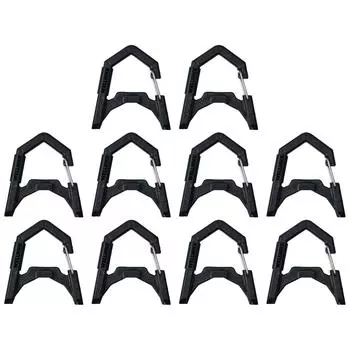 GZ Lamp Carabiner ABS GZ Light Hanging Hook для кемпинга, рыбалки и отдыха на природе (черный)