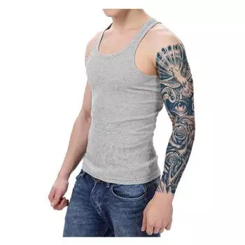 Gzqb Herbal наклейка на всю руку татуировка растение неотражающая не выцветающая наклейка с переносом воды большой узор 15.5*46.5CM