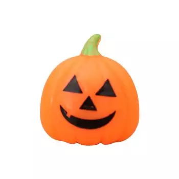 (H0825)Светящаяся игрушка для вечеринки, детский маленький подарок, кольцо с тыквой и летучей мышью, подарочный шар 4*4*4CM оранжевый