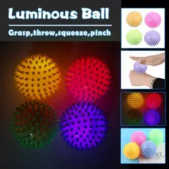 (H0826)4 шт., светящиеся подошвы, мышцы, флэш-массаж, декомпрессия, укол, выпуск мяча, давление