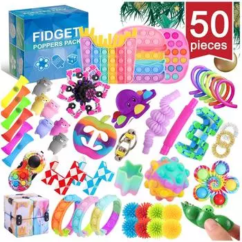 (H0826)Адвент-календарь обратного отсчета, набор игрушек для дома, школы, офиса, вечеринки, игры для родителей и детей D