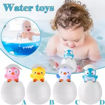 (H0826)Детские игрушки для ванны, брызгающие яйца, детские эко-игрушки для ванны, спрей, опрыскивайте водой