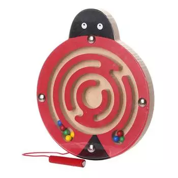 (H0826)Детские магнитные игрушки-лабиринты. Детская деревянная игровая игрушка. Деревянная интеллектуальная доска-головоломка C.