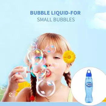 (H0826)Детское любимое долговечное решение для пузырьков премиум-класса (16,9 унций.),Удобная бутылка для захвата синий