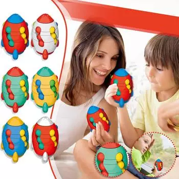 (H0826)Двусторонние вращающиеся игрушки для снятия стресса Magic-Bean, обучающие игрушки для детей / взрослых / для снятия стресса и беспокойства в офисе B