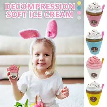 (H0826)Игрушка для декомпрессионного клапана Медленно поднимающийся кекс Медленно поднимающийся ароматизированная мягкая игрушка