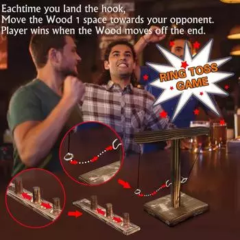 (H0826)Интерактивная игра-кнопка для детей и взрослых из дерева ручной работы кофейный