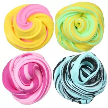 (H0826)Красивая Цветная Облако Слизи Мягкая Замазка Ароматическая Стресс Детская Глиняная Игрушка