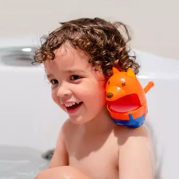 (H0826)Машинка для изготовления пузырей, игрушка для детской ванны, креативный интерактивный прибор для изготовления пузырей красный