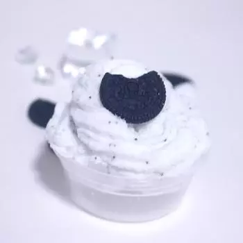 (H0826)Non-To xic Прозрачная слизь, имитация печенья, детские игрушки из глины для снятия стресса, 60 мл белый