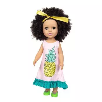 (H0826)Симпатичная кукла с вьющимися волосами, имитация милой куклы с вьющимися волосами, детская игрушка 35 см