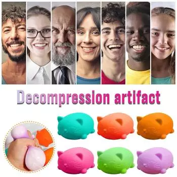 (H0826)Симпатичные пельмени для декомпрессионной вентиляции, игрушки-пародии, подарки для студентов, 50 мл синий