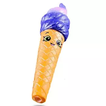 (H0826)Squishies Pencil Grip Медленно поднимающиеся топперы для карандашей с фруктовым ароматом, игрушка для снятия стресса синий