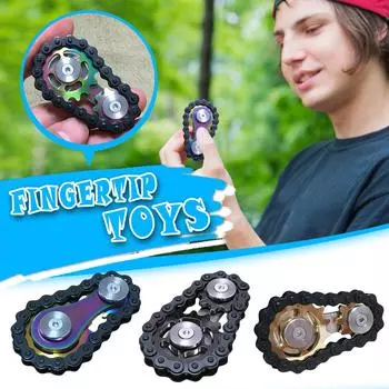 (H0826)Звездочка гироскопа на кончике пальца, звездочка, маховик, игрушка на кончике пальца One Size золотой