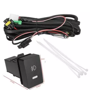 H11 Жгут проводов Разъемы Провода Светодиодные индикаторы Жгут проводов выключателя противотуманных фар 1x
