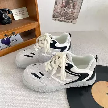 H1370 mango head flat baseplate shoes women s bread shoes little white shoes casual shoes Dexun shoes 2024 new niche models 35