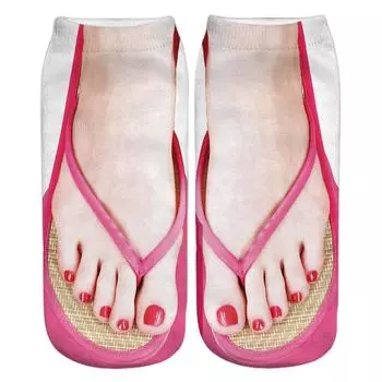 H1# 1 пара носков для йоги и бега, забавные носки с принтом маникюра, забавный подарок для женщин G 30cm золотой