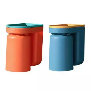 H1# 2/4 шт. Держатель зубной щетки настенный самоклеящийся без перфоратора для ванной комнаты 2Pcs