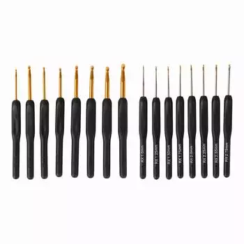 H1 # 8 шт. спицы для вязания свитера эргономичные алюминиевые крючки для вязания крючком DIY Weave Cra A