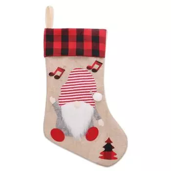 H1# Безликий Гном Рождественский чулок Носки Конфеты Хранение Мешочки Рождественский Декор елки (