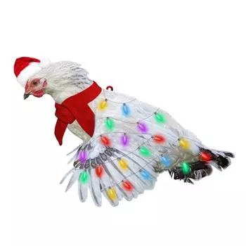 H1# Деревянные рождественские подвески в виде петуха, печать на украшениях в виде цыплят, рождественские елки, декор 1