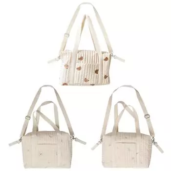 H1# Хлопковая сумка для детских подгузников с мультяшным принтом и вышивкой Сумки через плечо для мам Style 3