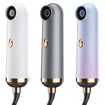 H1 # Мини-ионный фен без лезвий анионный фен 3 скорости портативный укладка T White CN