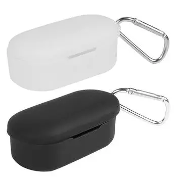 H1# Мягкий силиконовый чехол для наушников Противоударные защитные чехлы для гарнитуры QCY T2C чёрный