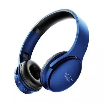 H1 Pro Bluetooth наушники Hifi стерео беспроводные наушники игровые гарнитуры накладные наушники с шумоподавлением и микрофоном поддержка TF карты синий