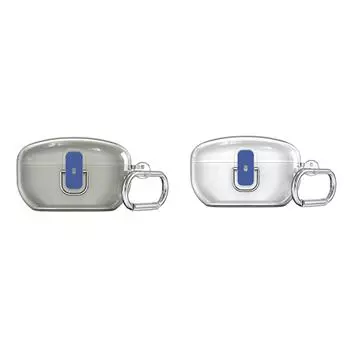 H1# Secure Lock Protective Clear Case Shockproof for Sony WF-1000XM5(2023) (Grey