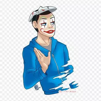 H20 Delirious Clown, видеоигры, термопереносная печать, виниловые нашивки, наклейки для одежды, аппликации «сделай сам», моющиеся нашивки