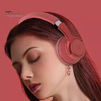 H2 Bluetooth-совместимые наушники 5.1 с цветной светодиодной подсветкой Портативная складная беспроводная гарнитура для игр синий