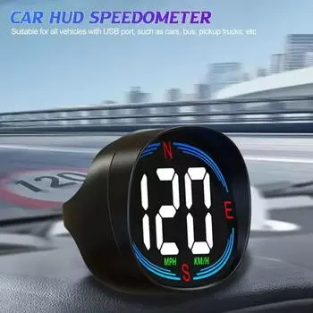 H2 HUD Head Up Display Автомобильный цифровой GPS спидометр Датчики Универсальный для всех автомобилей Пикапы с USB-портом Компас Спидометр