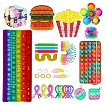 (H2O)Fidget Toy Набор из 30 предметов декомпрессионных сенсорных игрушек для детей и взрослых