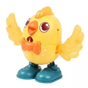 (H2O)Новый электрический светящийся танцующий качающийся цыпленок светлая музыка ходячий маленький милый жёлтый