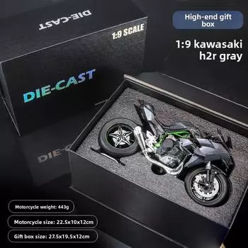 H2r 19 Kawasaki Alloy Motorcycle Model Toy With Realistic Details For Kids Gift StyleA