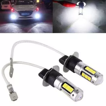 H3 881 4014 30SMD светодиодные противотуманные фары - высокая яркость постоянного тока автомобильные фары H3 (with wire) белый