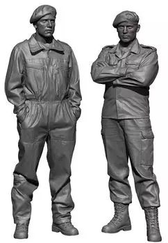 H3 Model Current German Tank Crew Set 2 Pieces Resin Kit HS48033 1/48