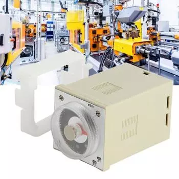 H3BA-N8H Многофункциональное 8-контактное реле времени переменного тока, 220 В, таймер задержки, от 1,2 с до 300 ч