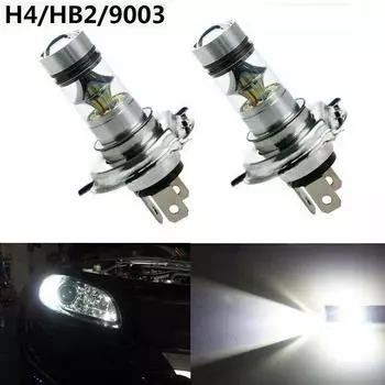 H4 100W 20Led Лампа Hi/Lo Beam Hid 6000K Белый Мотоциклетная Фара Высокая Мощность