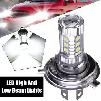 H4 12 В 80 Вт светодиодная противотуманная фара высокой мощности 6500 К 4000 лм лампа дальнего света IP67 водонепроницаемая DRL автомобильная лампа с низким объективом инструменты для доступа к фарам N9Y2