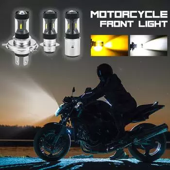 H4 H6 P15D BA20D противотуманная фара для мотоцикла светодиодная фара ближнего света светодиодная фара дальнего света для мотоцикла фары освещения